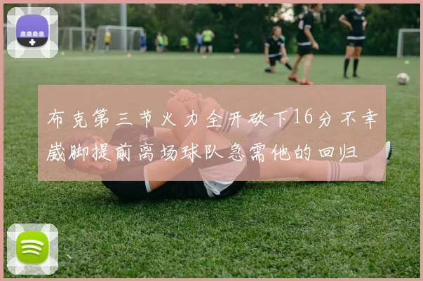 布克第三节火力全开砍下16分不幸崴脚提前离场球队急需他的回归